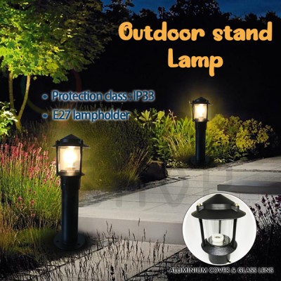 Outdoor Stand Lamp Black l 6017BK